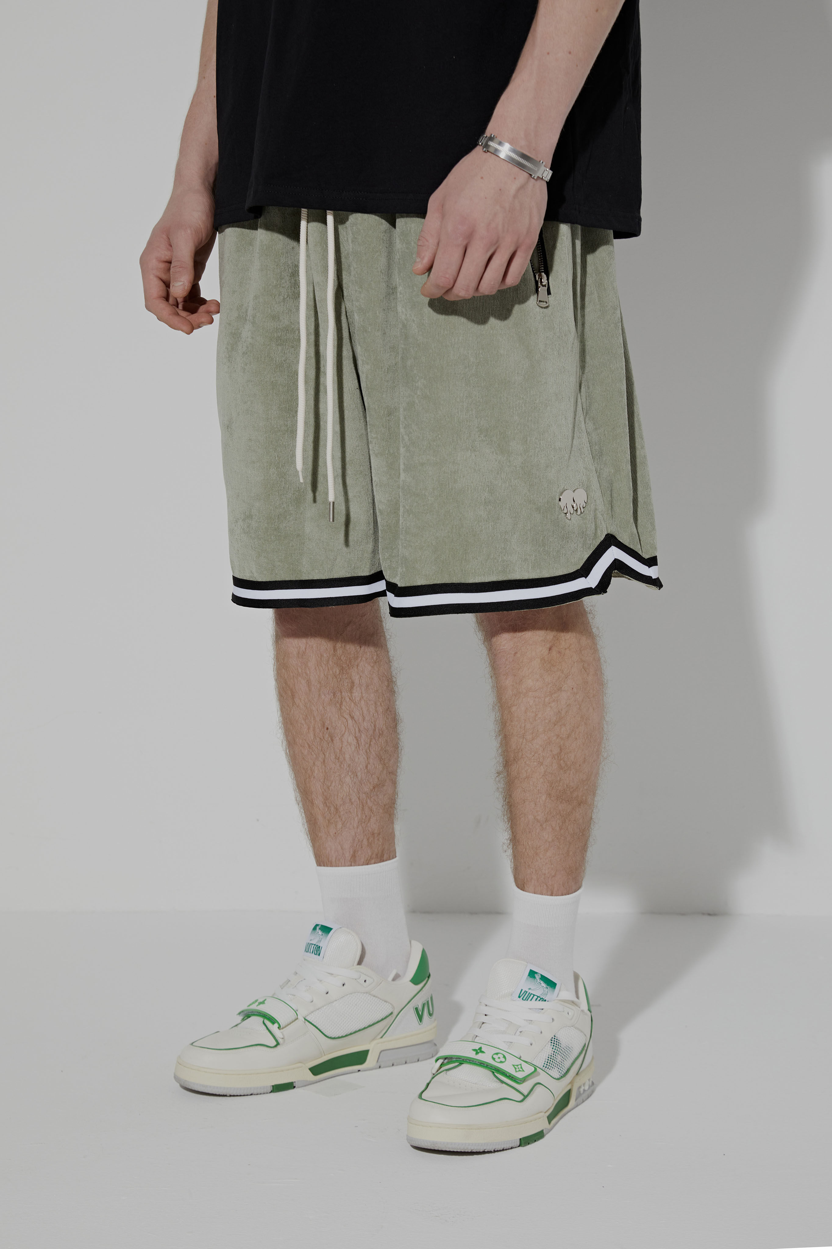 coldstone 22ss基础灯芯绒运动篮球短裤男嘻哈高街国潮美潮