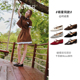 [何超莲同款]千百度羊皮蝴蝶结玛丽珍女2025秋新款凉拖鞋平底单鞋