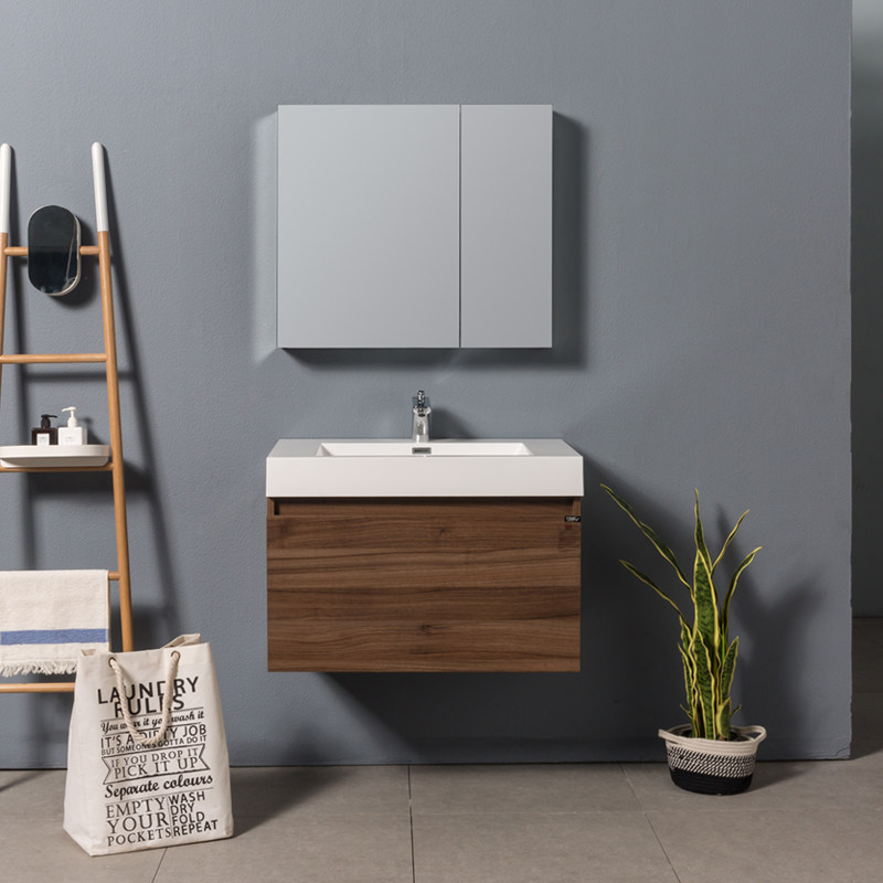 tona朵纳欧式简约小户型浴室柜挂墙式卫生间洗手盆面盆组合卫浴柜