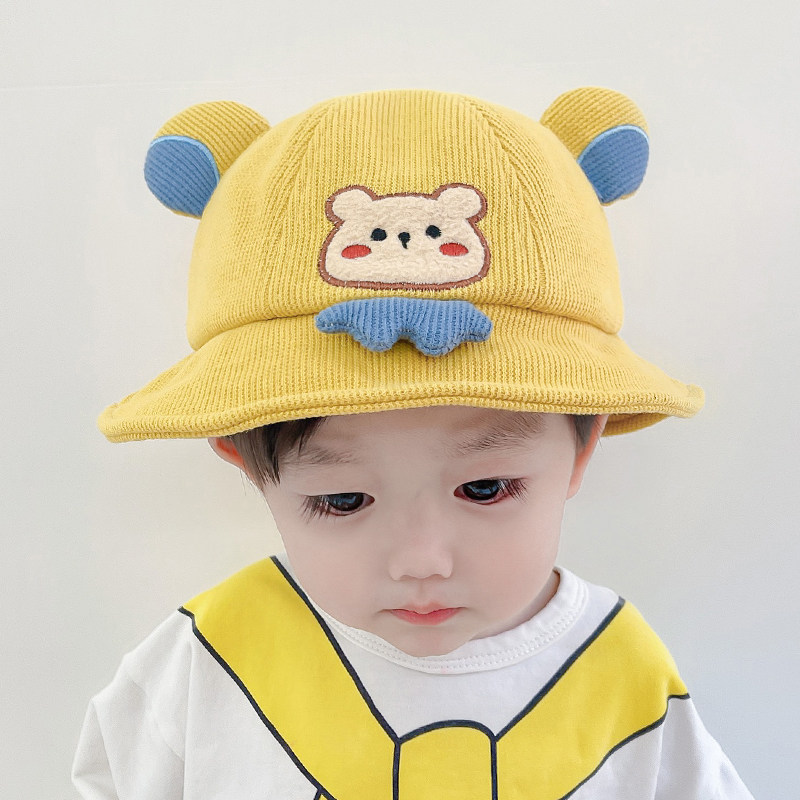 宝宝帽子春秋婴儿渔夫帽秋冬季男童女童儿童男孩1-3岁小童一岁半