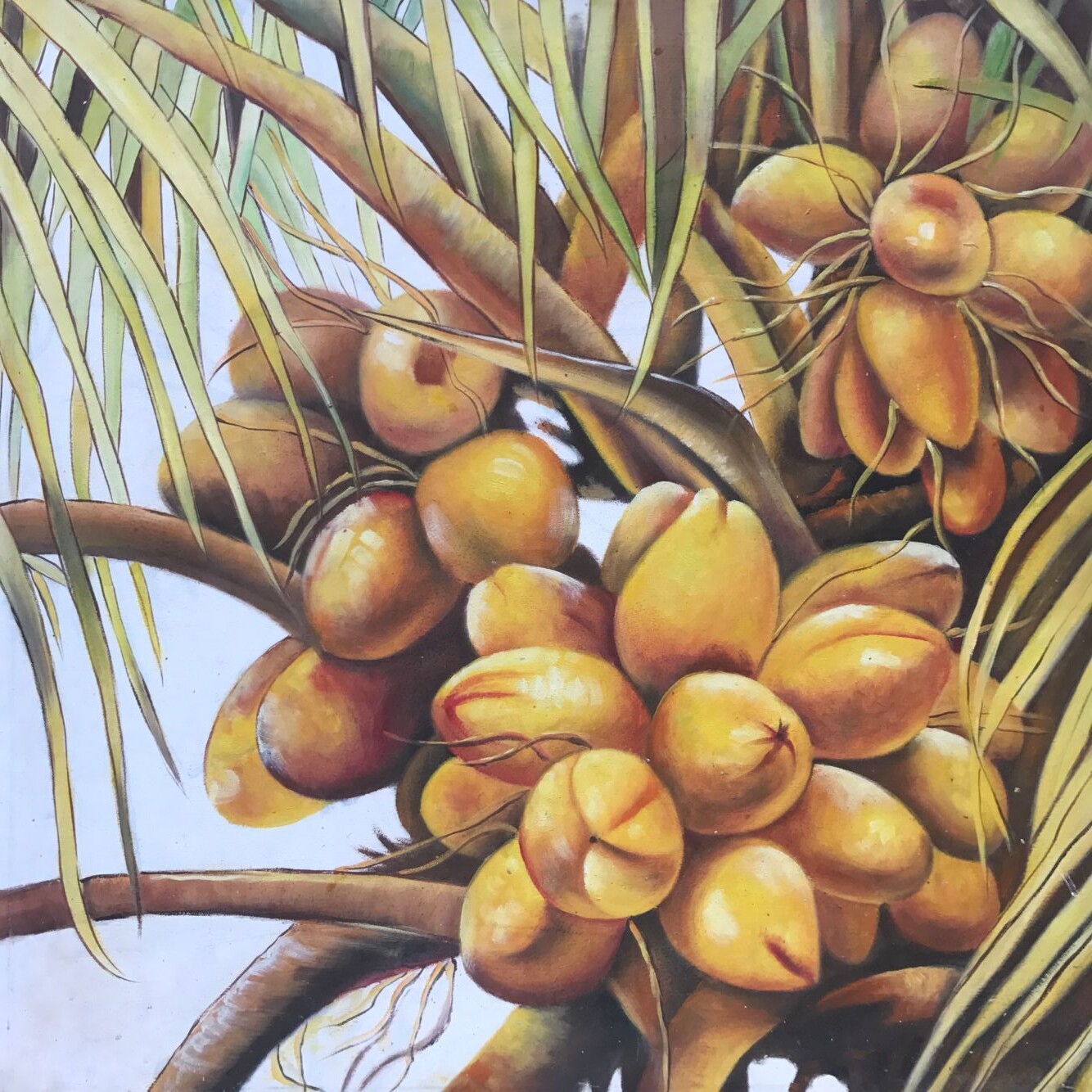 谢静波 《椰子树》 布面油画