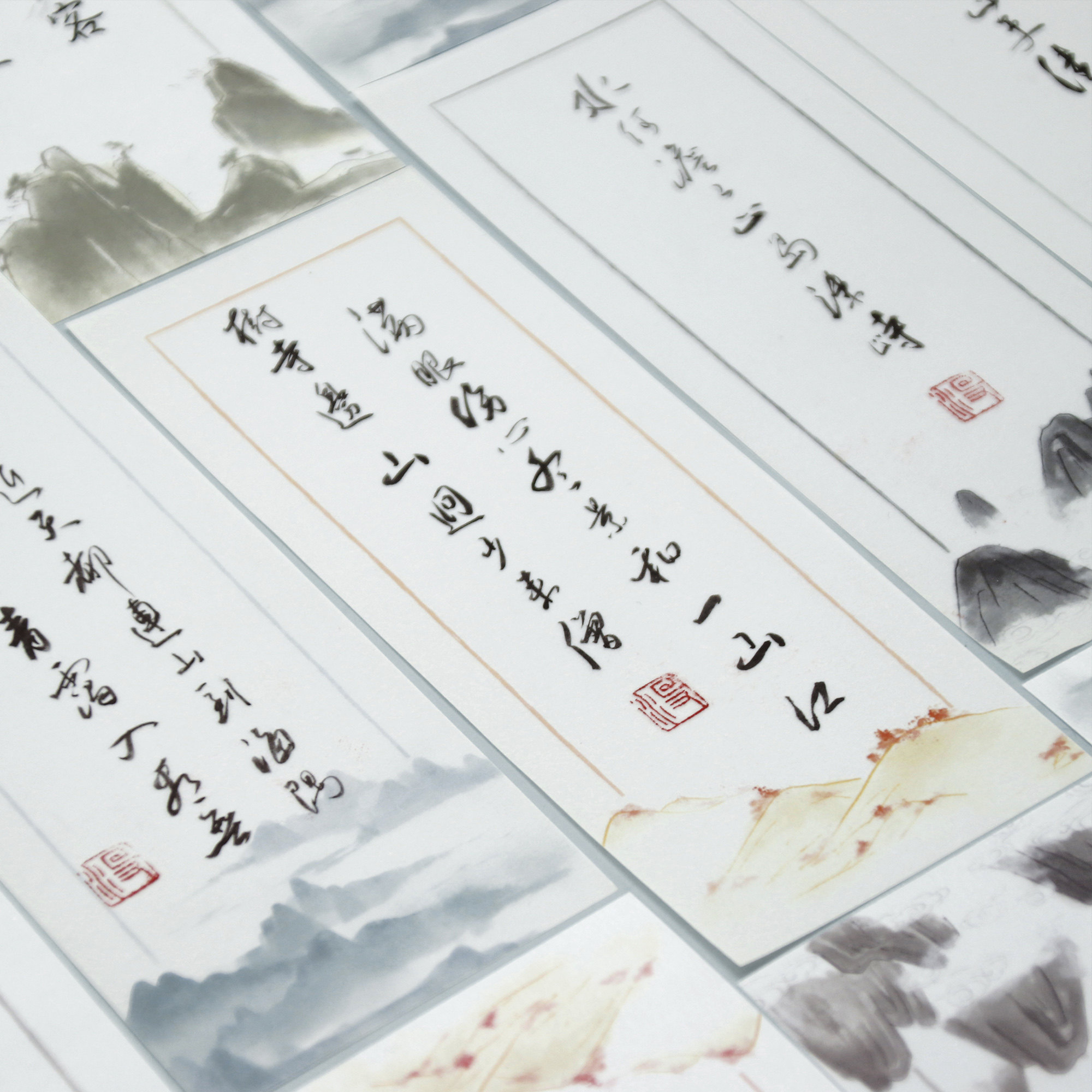 山色笺特别版硫酸纸一笔笺古风信纸复古信笺纸书法作品纸一起练字