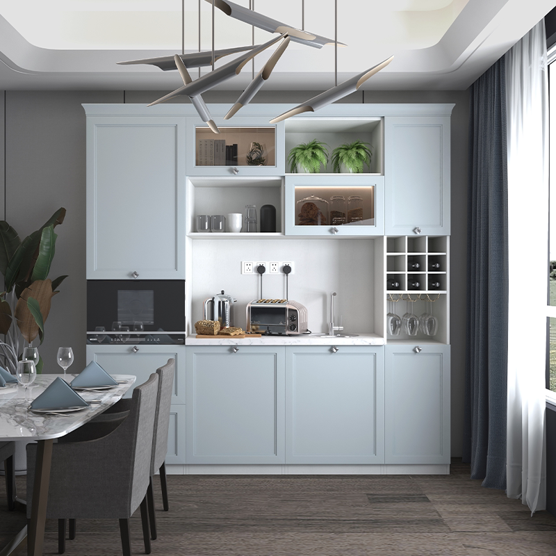 欧派酒柜餐边柜定制阳台浴室储物柜北欧风三大空间定制贝加尔湖畔