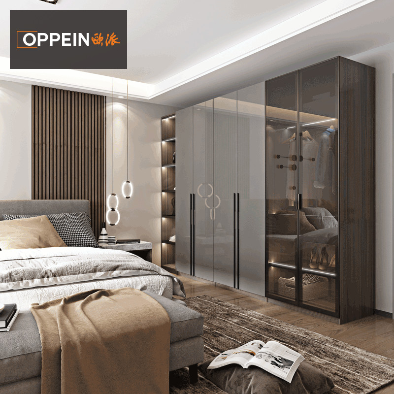 欧派定制衣柜全屋定制家具整体卧室现代衣帽间电视柜定做云镜
