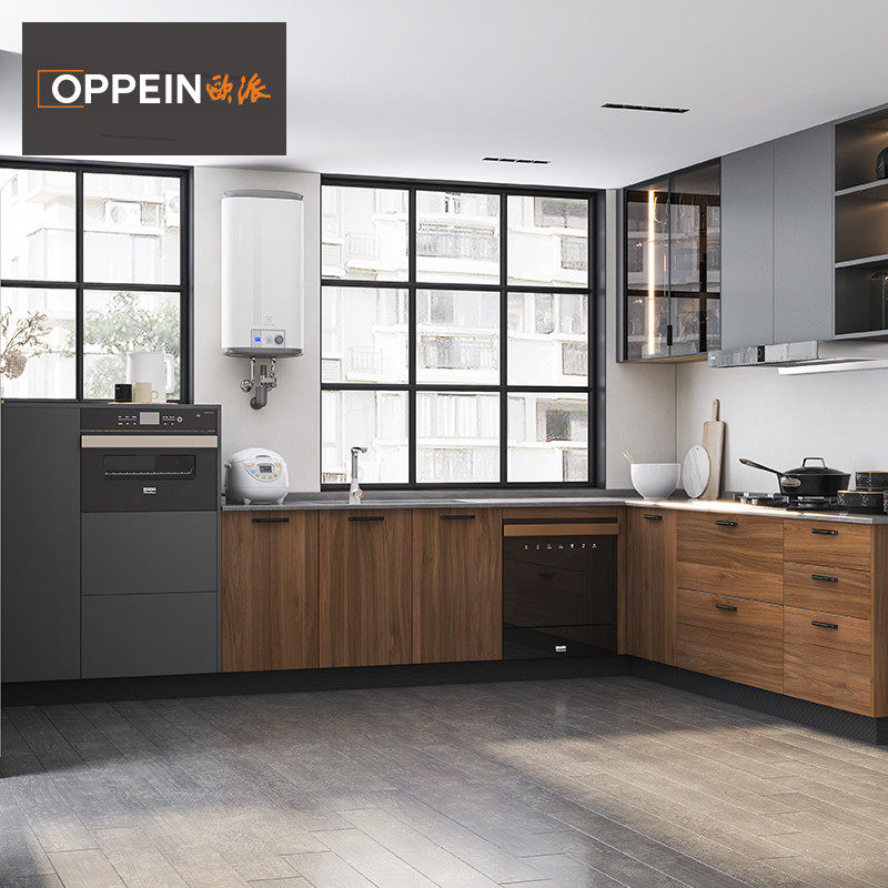 欧派橱柜定制整体厨柜定做现代厨房柜石英石台面组装小夜曲预付金