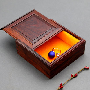 红酸枝方盒实木中式珠宝盒红木盒机关盒复古怀旧首饰盒饰品盒子