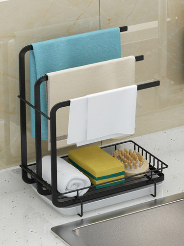 厨房毛巾架抹布架免打孔优惠券肉糖麻麻公众号