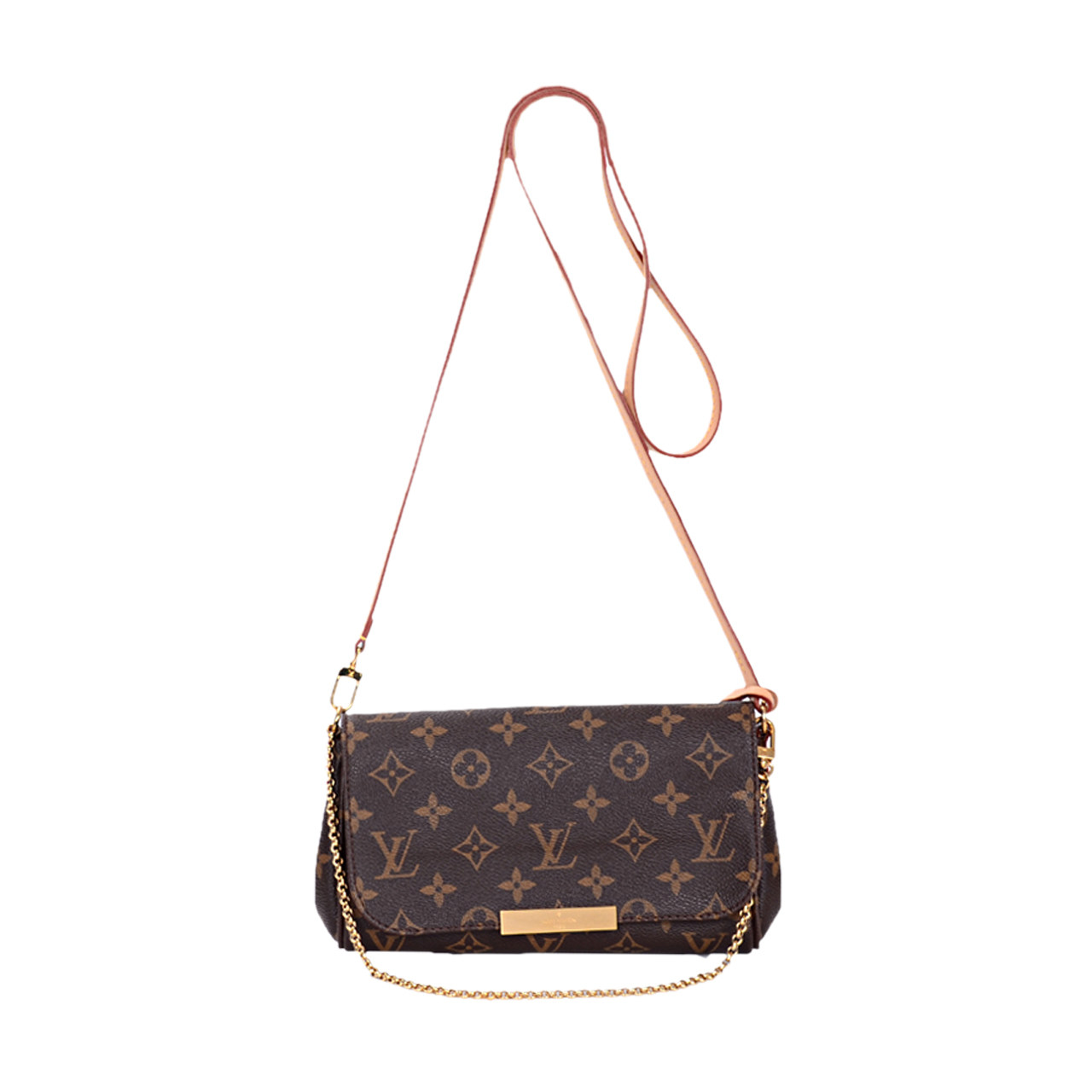 [9.5新]路易威登lv女士favorite老花链条斜挎包aab1804074