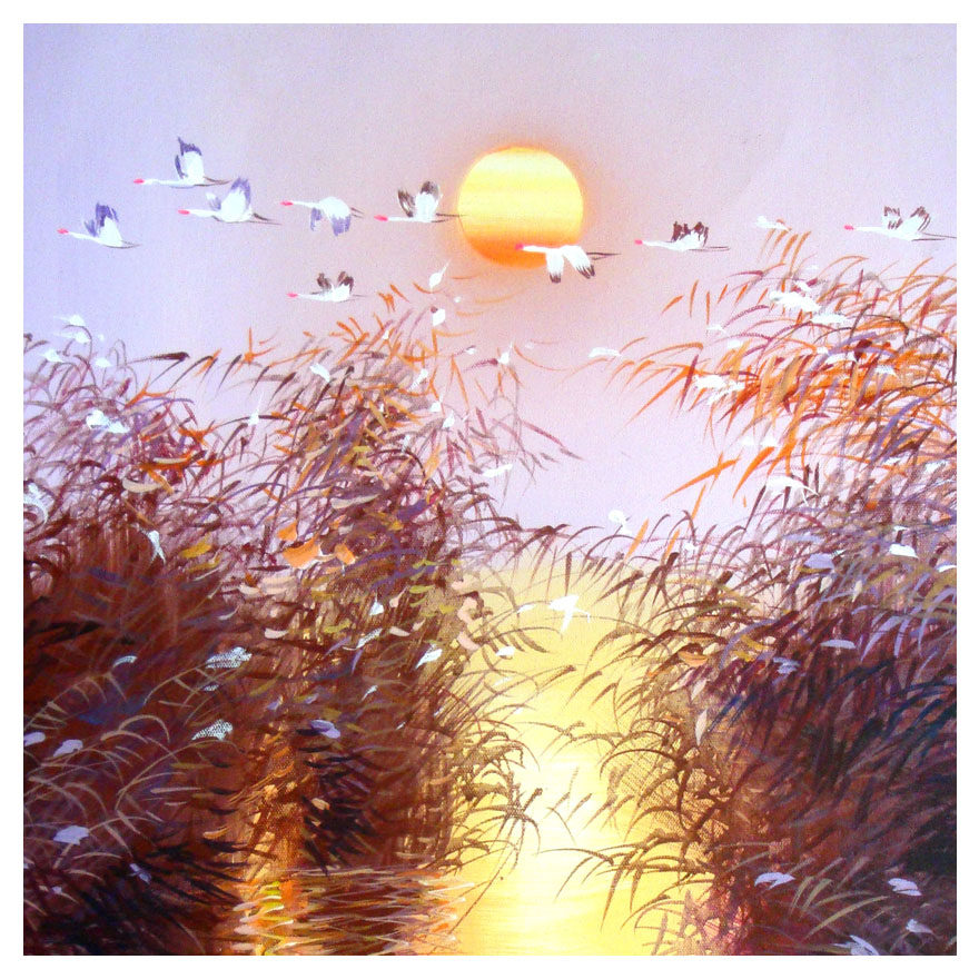 【双十二】国家一级美术师 崔国臣油画作品《红日》