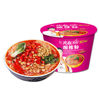 光友酸辣粉丝桶装方便面冲泡粉丝米粉速食泡面整箱企业直销红薯粉