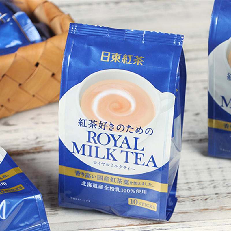 日本进口日东奶茶royal北海道皇家日东红茶抹茶速溶250g/112g冲饮