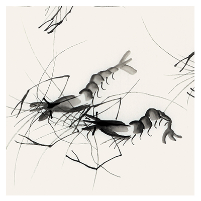 董长青《迎春潮》国画大师 齐白石门人 中国书画家协会会员