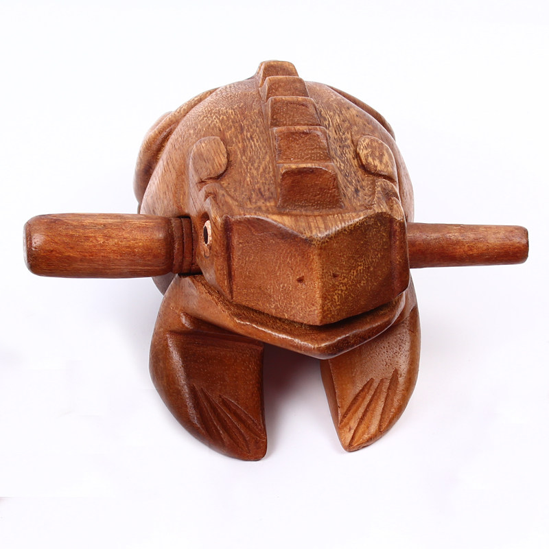 青蛙蛙鸣器刮棒蛙鸣筒材幼儿教具儿童奥尔夫打击发音乐器木质木鱼