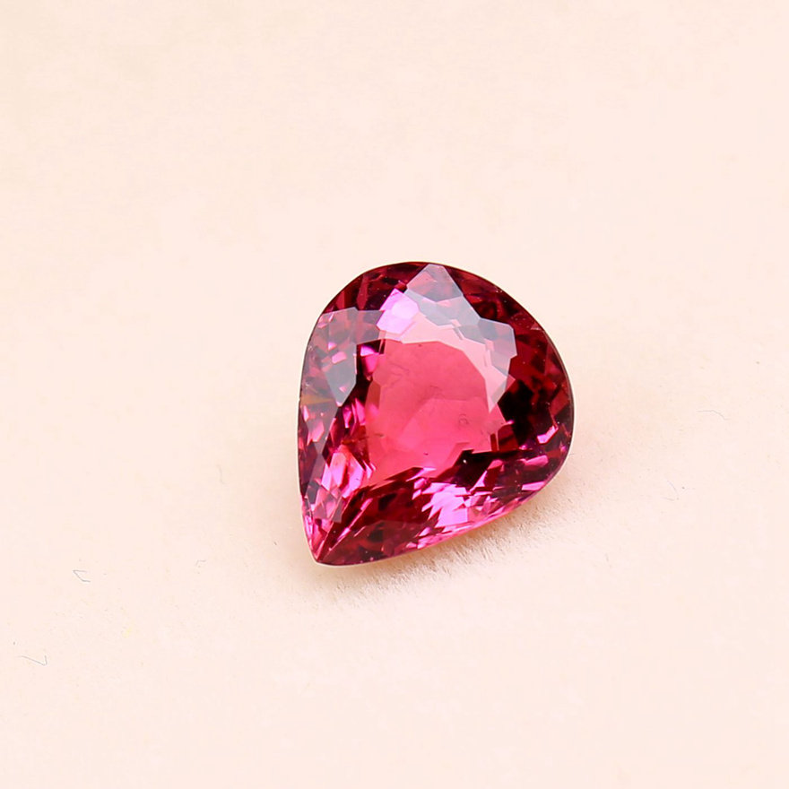 天然精品 红碧玺裸石 收藏级 2.8ct