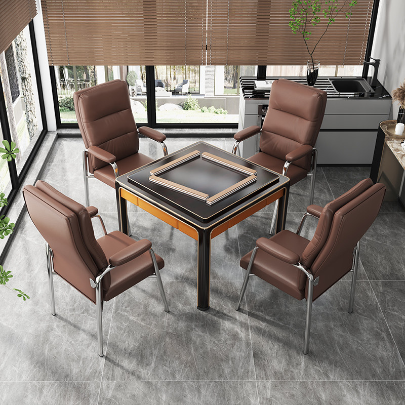 棋牌室麻将椅子专用椅高靠背麻将机桌座椅茶楼舒适久坐办公会议椅