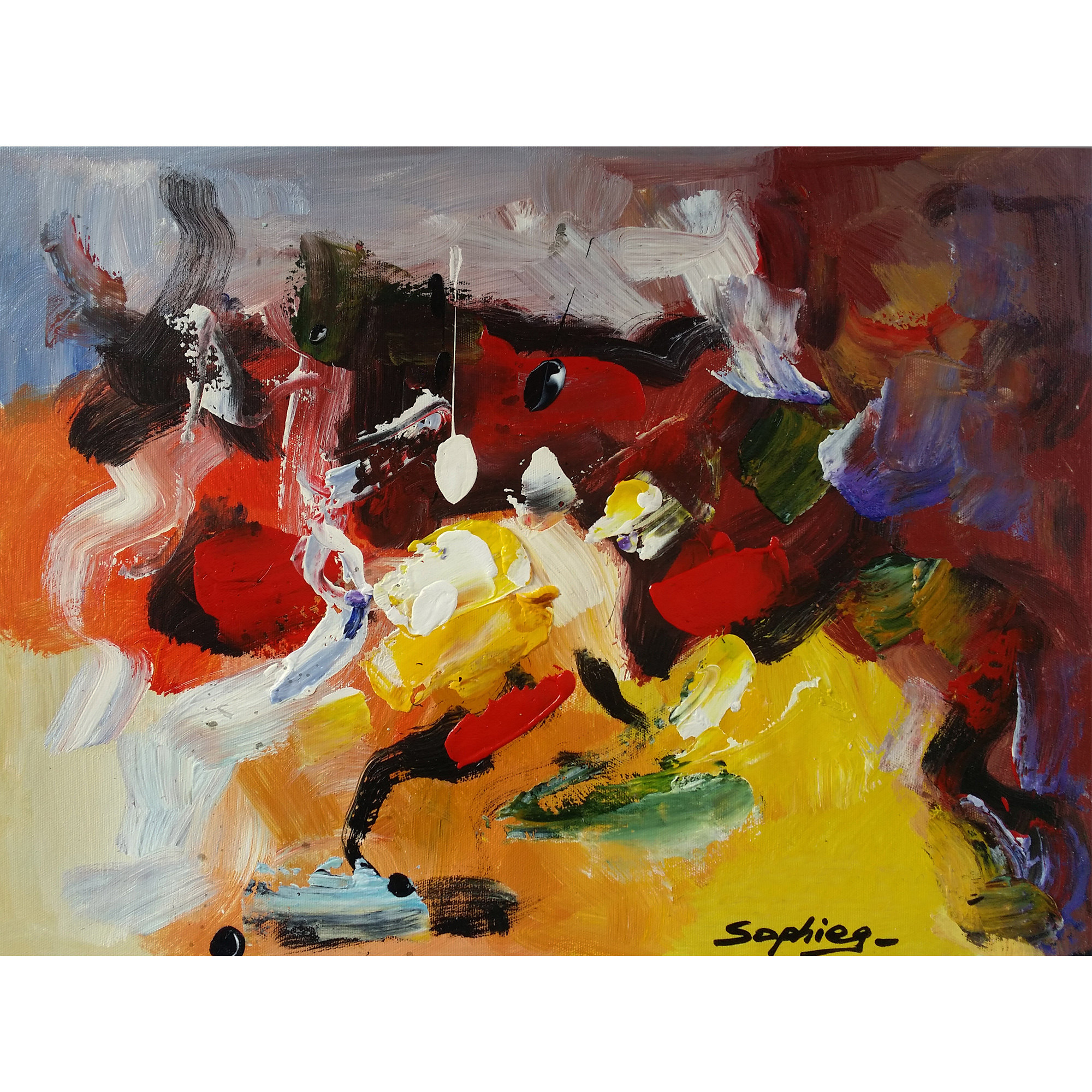 sophieg(澳大利亚)《奔跑》创作于2012年