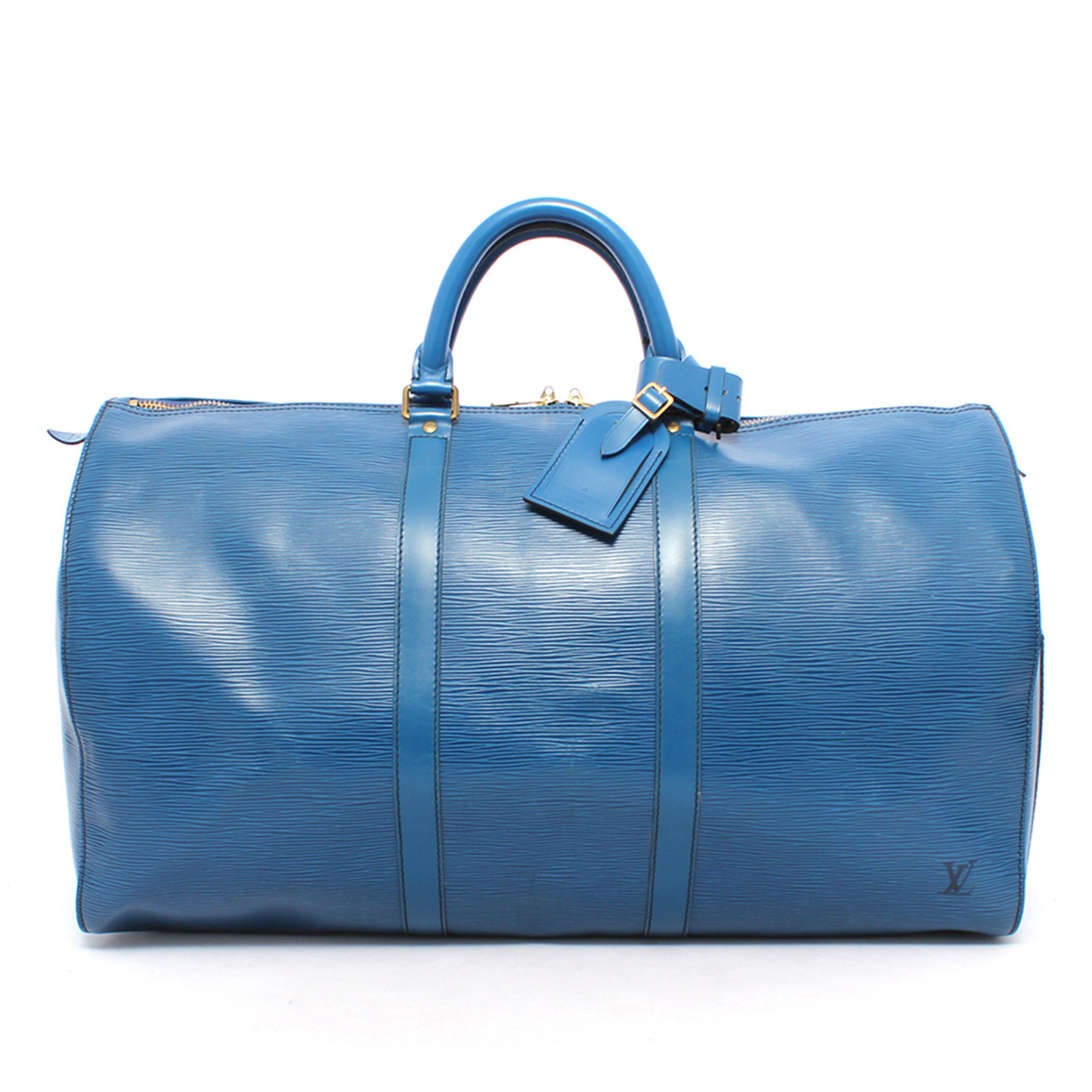 [9.0新]路易威登lv中性蓝色水波纹旅行袋