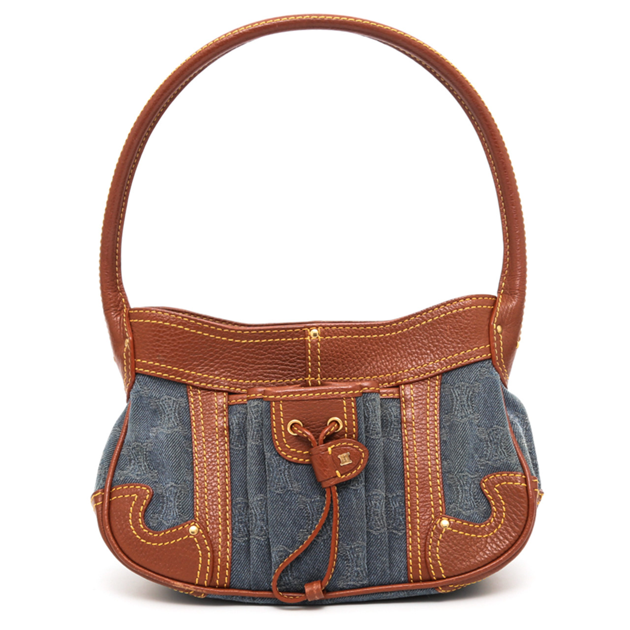 [9.8新]赛琳celine牛仔布手提包