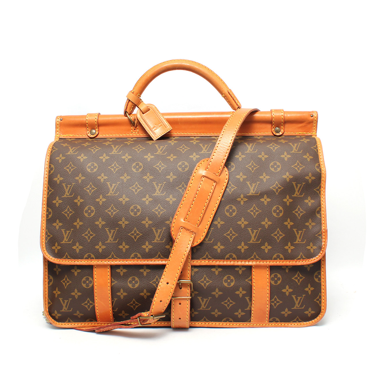 [8.5新]路易威登lv男士老花狩猎袋