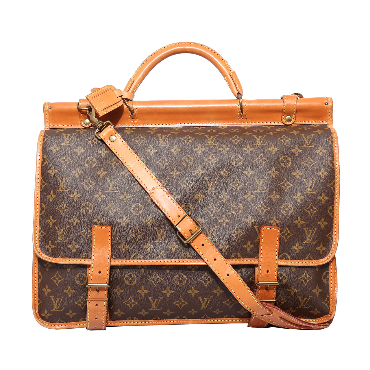 [8.5新]路易威登lv男士老花狩猎袋