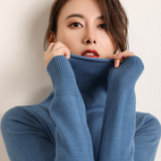 [Brand Clearance] The second 0 yuan pile collar short loose turtleneck pullover bottoming sweater lazy R
