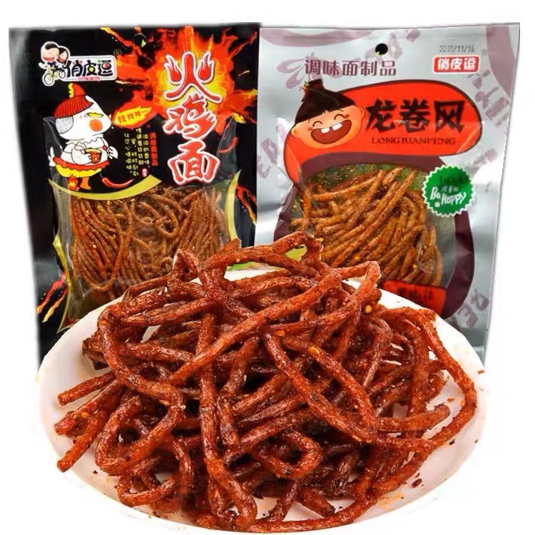 俏皮逗火鸡面龙卷风辣条河南特产8090后经典怀旧麻辣零食辣丝辣棒