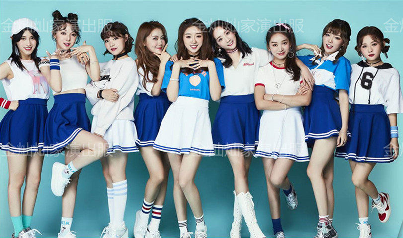 sing女团创造101啦啦队同款爵士跳舞蹈韩舞表演出打歌服套装年会