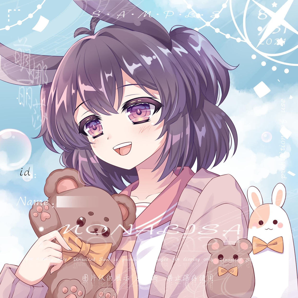 【萌娜丽莎】白菜价动漫定制直播主播人设形象头像设计二次元约稿