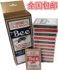 美国原装 NO.92 BEE 蜜蜂扑克 蜜蜂牌 小蜜蜂扑克牌 一条12副包邮