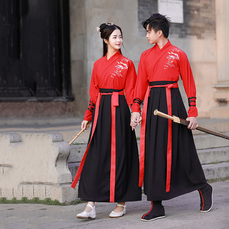 Improvement Hanfu Xian Qi Elegant Antiquity Ruskirt Chinese style ancient costume student dance costume Autumn and winterin the Men's clothing, National costume category - from Buy2taobao.com to provide professional Taobao agent buy service