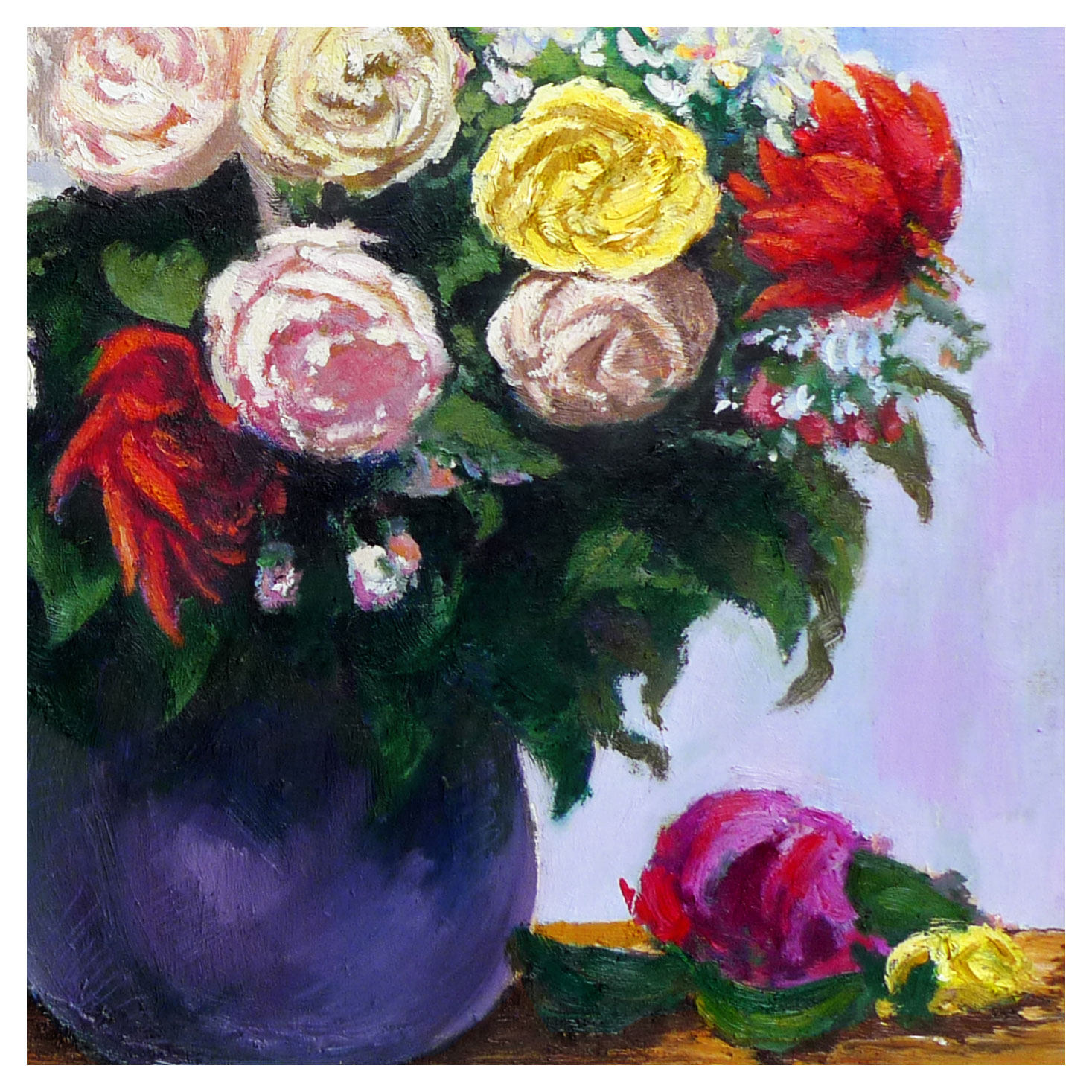 陈超《玫瑰》布面油画