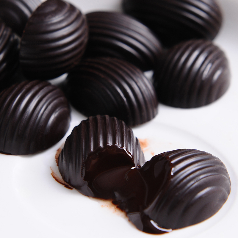 AMOYUU无糖手工黑巧克力苦88%78%含量木糖醇袋装零食原料纯可可脂