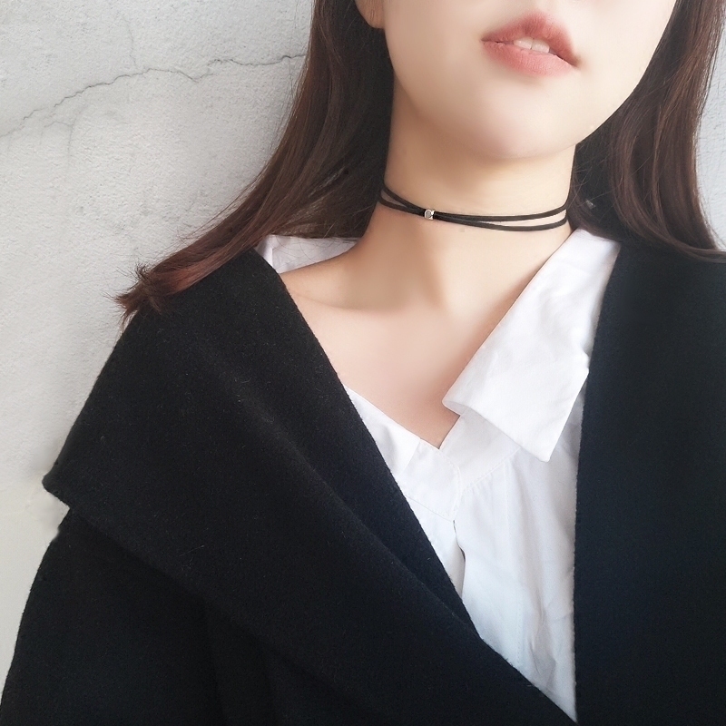 choker A collar for a horse Neck strap Japan and South Korea simple Versatile Necklace bead double-deck Original clavicle Necklacein the Accessories/Fashion Jewelry, Necklace category - from Buy2taobao.com to provide professional Taobao agent buy service