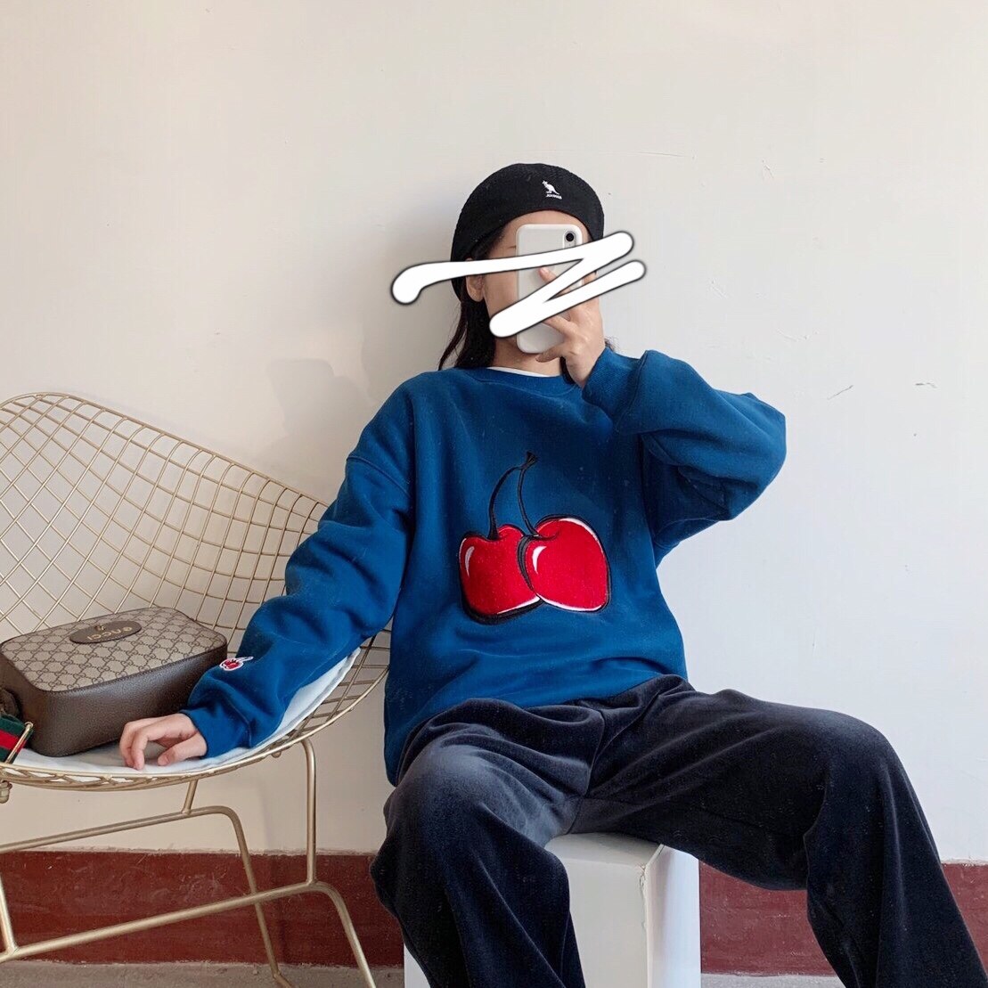 韓星都喜歡的小櫻桃!大顆櫻桃毛巾繡 情侶款 圓領拉絨 加厚衛(wèi)衣 韓星都喜歡的小櫻桃!大顆櫻桃毛巾繡 情侶款 圓領拉絨 加厚衛(wèi)衣