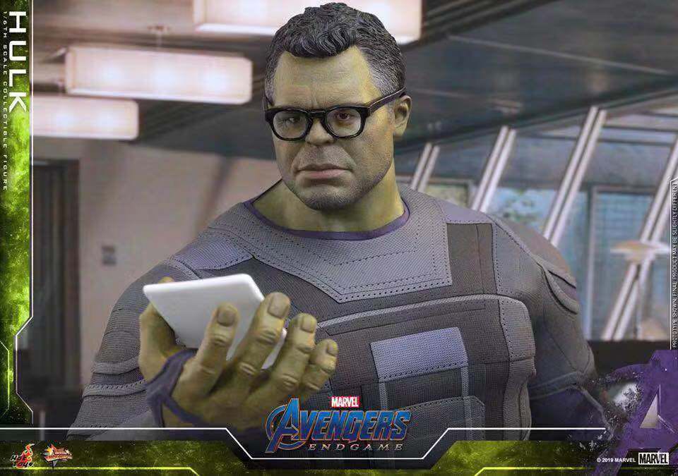 hottoys ht 复仇者联盟4 绿巨人 浩克 班纳博士4.0 1/6