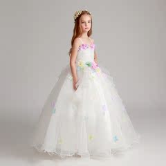 儿童礼服公主裙生日女童婚纱小花童礼服女孩钢琴演出服白雪公主裙