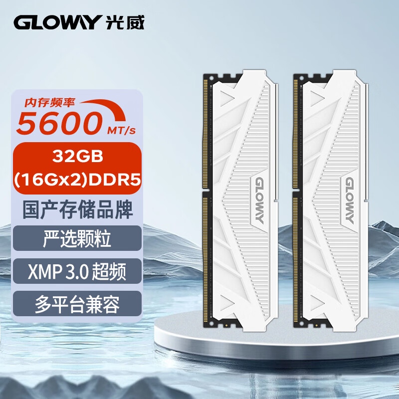 光威天策 32g (16x2) ddr5 5600 台式机电脑内存条 24g 48g马甲条