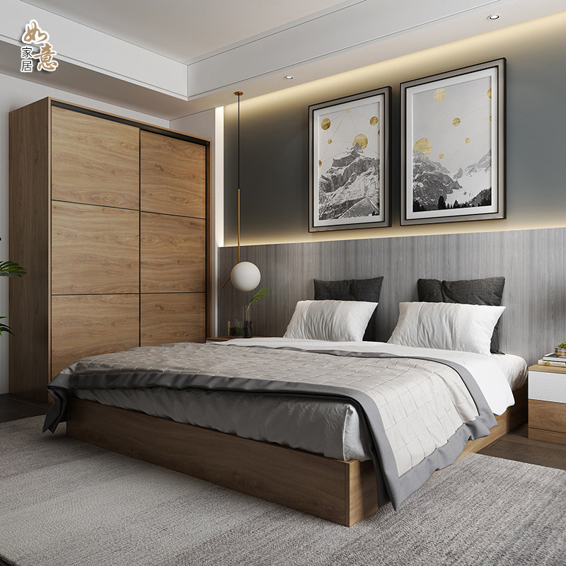 定制床体无床头床架拼接榻榻米箱体床 ins床架民宿床架 无头床架