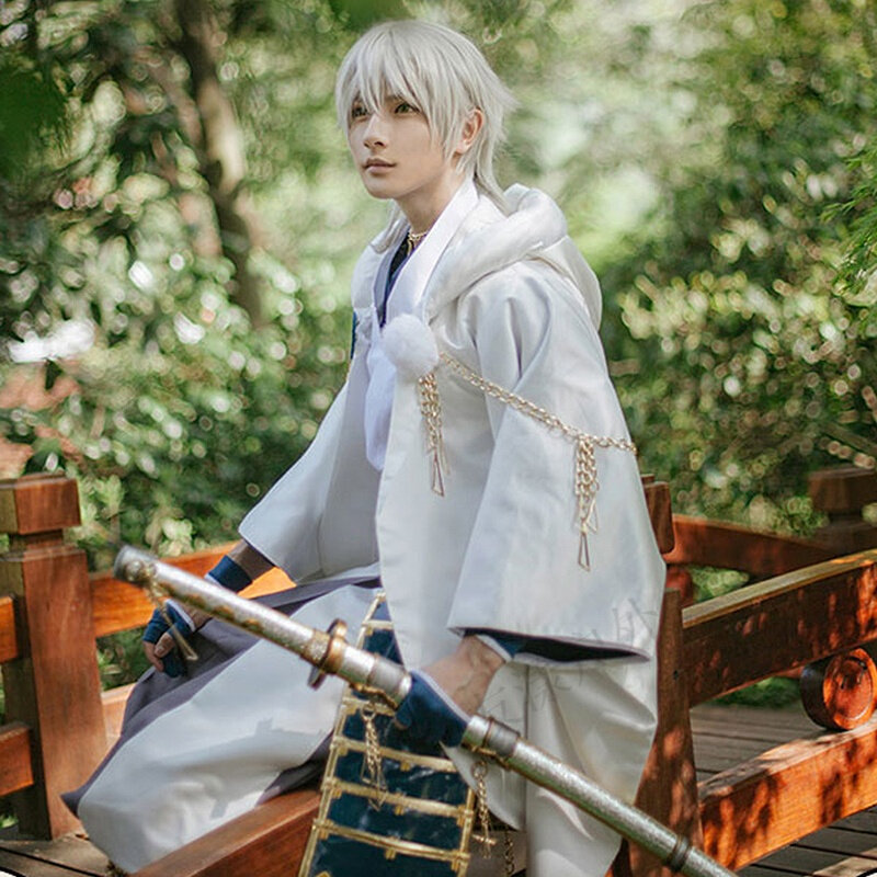 特价刀剑乱舞cos_刀剑乱舞cosplay鹤丸国永cos服姥爷鹤丸cosply服装男