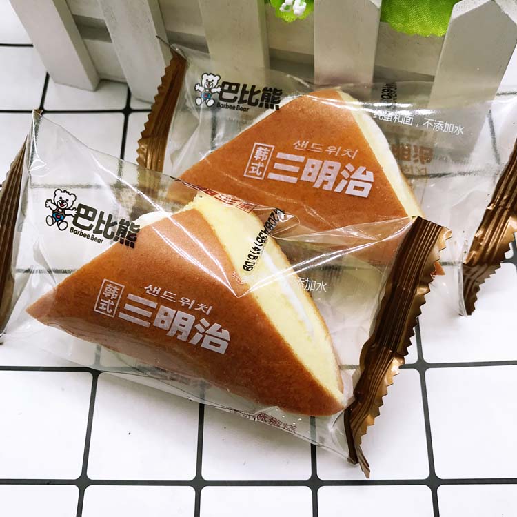 蒸蛋糕 整箱4斤 三明治_巴比熊西式奶香蒸蛋糕三明治面包早餐蛋糕夹心