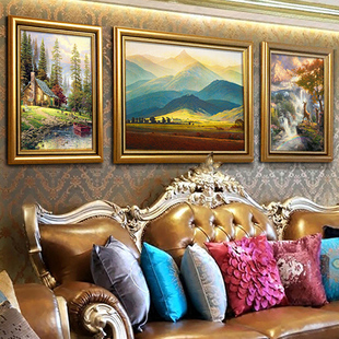 欧式油画客厅壁画