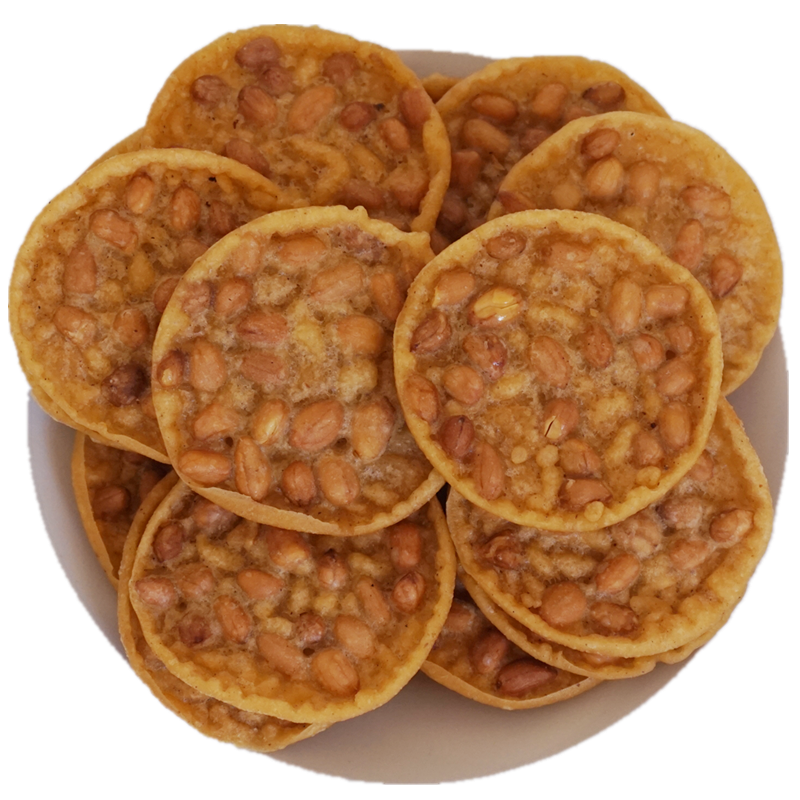花生饼广西平南特产思介永兴无糖酥香脆油炸地豆饼月亮巴粑饼干