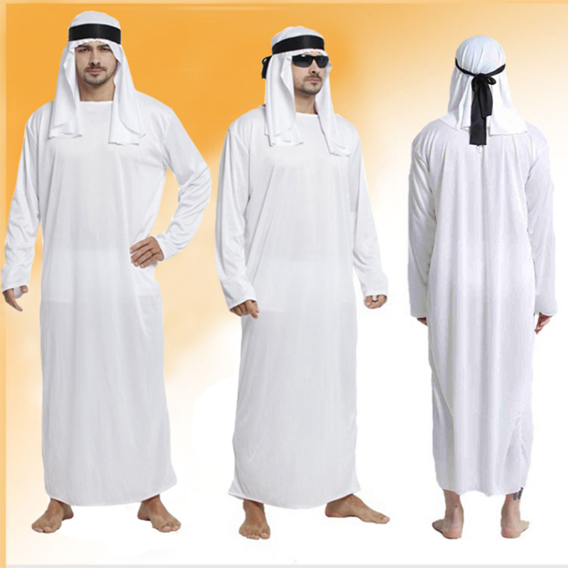 万圣节成人男款cosplay演出服中东迪拜阿拉伯王子国王衣服酋长服