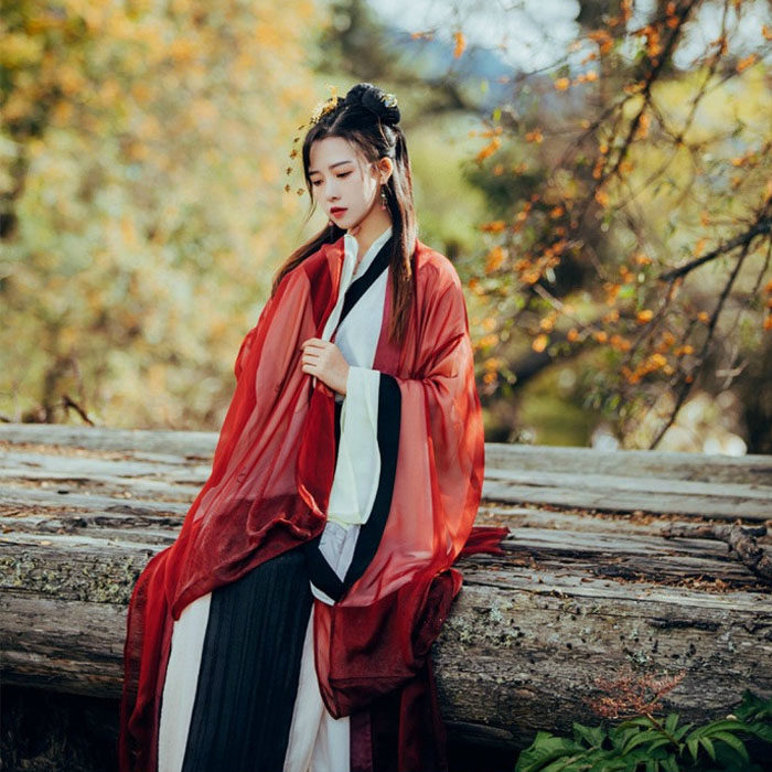 古装汉服夏古风日常服女装音汉服抖仙女飘逸清新淡雅大袖衫优惠券