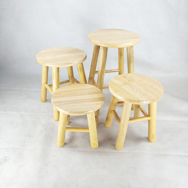 实木儿童小圆凳子家用小木凳换鞋凳现代简约成人网红方凳动物创意