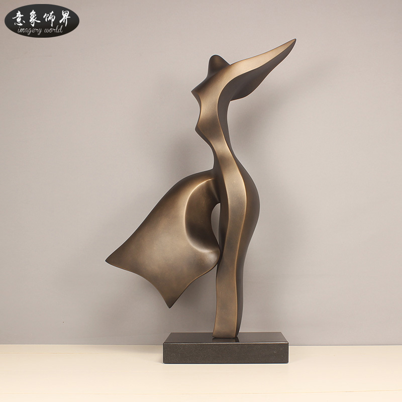 摆件家居饰品酒店玄关装饰轻奢现代简约样板房客厅抽象雕塑艺术品