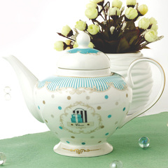 欧式陶瓷大号简约过滤茶壶高档骨瓷茶壶咖啡具单壶红茶茶具泡茶器