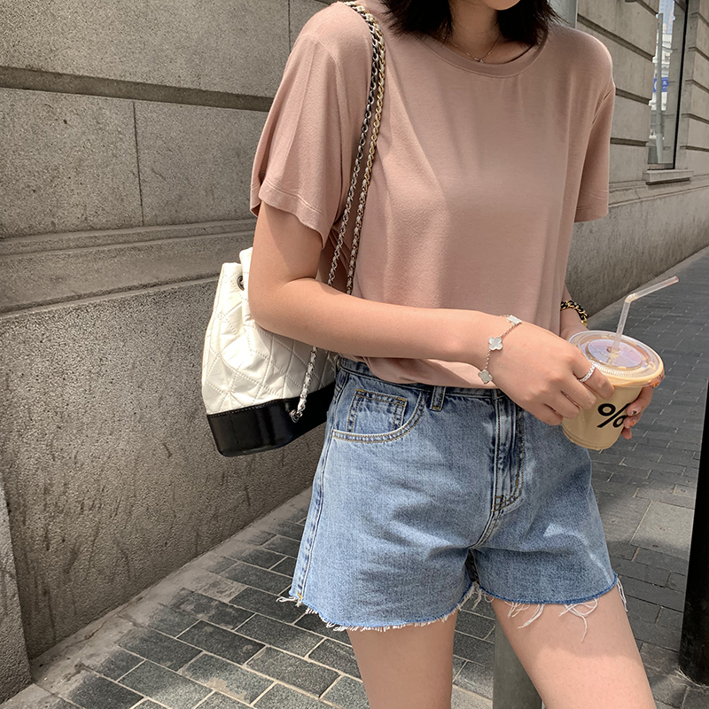 【sheii苏茵茵】显出你的大长腿!高腰毛边牛仔短裤女|ruв категории Женская одежда, джинсы - от Buy2taobao.com для оказания профессиональной услуги покупки агента Taobao