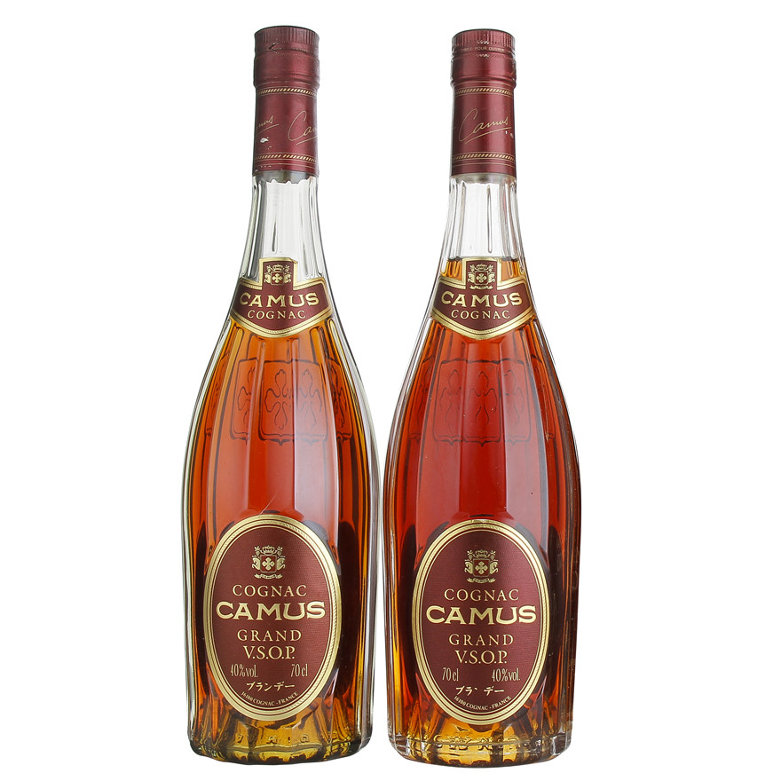 73. 2瓶 约80年代 卡慕金花vsop干邑 700ml*2 40度