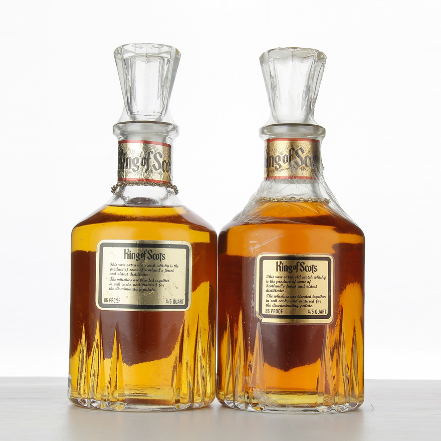 77. 2瓶 约80年代 苏格兰王珍品威士忌 750ml*2 43度